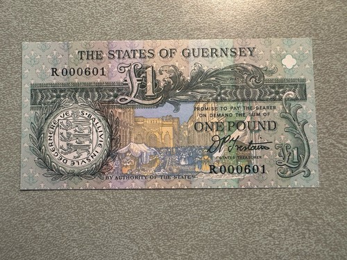 GUERNSEY 1 Pound P-52b Banknote