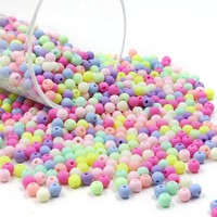Acrylperlen Bunt 6Mm 1500 StüCk Runde Zum AuffäDeln Basteln Schmuck Kinder