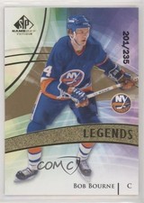 2020 Upper Deck SP Game Used Legends Golden Burst 201/235 Bob Bourne #111 01ks