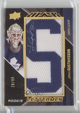 2009-10 Upper Deck UD Black Rookie Lettermen 28/99 Jonas Gustavsson #78 1pc9