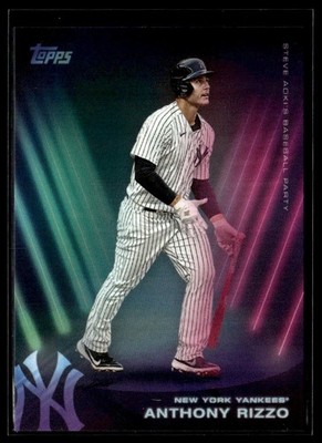 2022 Topps X Steve Aoki 124 Anthony Rizzo New York Yankees