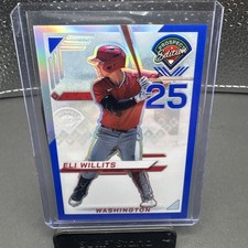 2025 Panini Prospect Edition Eli Willits Chrome Blue /149 Nationals