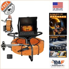 100ft 1080P Sewer Camera with 4.3" HD Monitor - Waterproof for Inspections