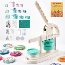 Button Maker Machine 1"/1.25"/2.25" 25/32/58 Mm Plastic Pin Maker