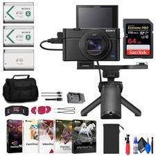 Sony Cyber-shot DSC-RX100 VII Digital Camera with Shooting Grip Kit + More