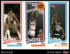 1980 Topps Norm Nixon / Elvin Hayes / M.L. Carr 141 / 242 / 35 7 - NM