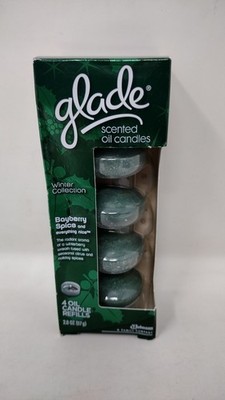 NEW NOS Glade Scented Oil Candles Bayberry Spice Winter Collection Refills