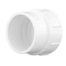 Charlotte Pipe PVC00105X0600 Sch 40 PVC Adapter 1-1/2 Spigotx1-1/2 FPT Dia. in.