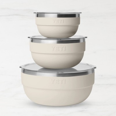 NEW Rambler Bowl YETI Set of 3, Stainless Steel, Daily Use & Cleans Up Easily