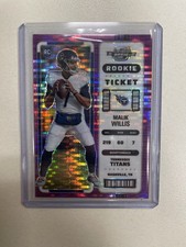 2022 contenders optic malik willis 13/26 Rookie Card