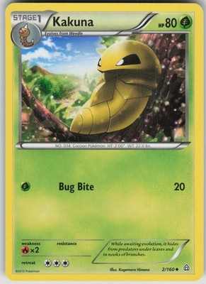 Pokemon TCG Kakuna Uncommon XY - Primal Clash 2/160