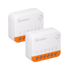 2 Pack SONOFF Smart Switch, MINIR4 Wi-Fi Smart Switch, 10A 2400W, Timer Schedule