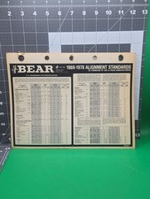 Bear 1969-1978 U.s. Passenger Car Truck Alignment Specs 5 Laminated Sheet Set