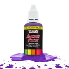 US Art Supply 1-Ounce Transparent Deep Purple Airbrush Paint