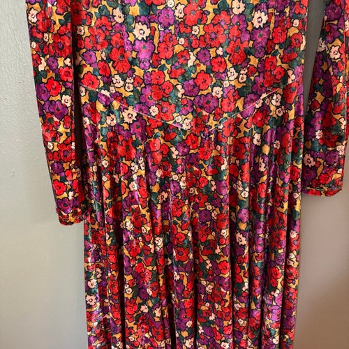 FREE PEOPLE Heartland Velvet Maxi Dress Pink Open Back Size Large - Picture 5 of 10