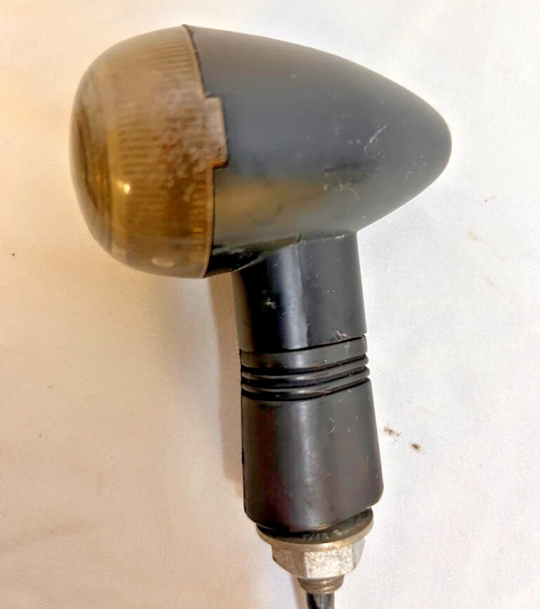 Black Mini Bullet Turn Signals Smoky Lens PAIR with CABLES Free Shipping - Image 2 of 4