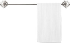 Extendable Suction Cup Towel Bar 17-28.5", Brushed Nickel