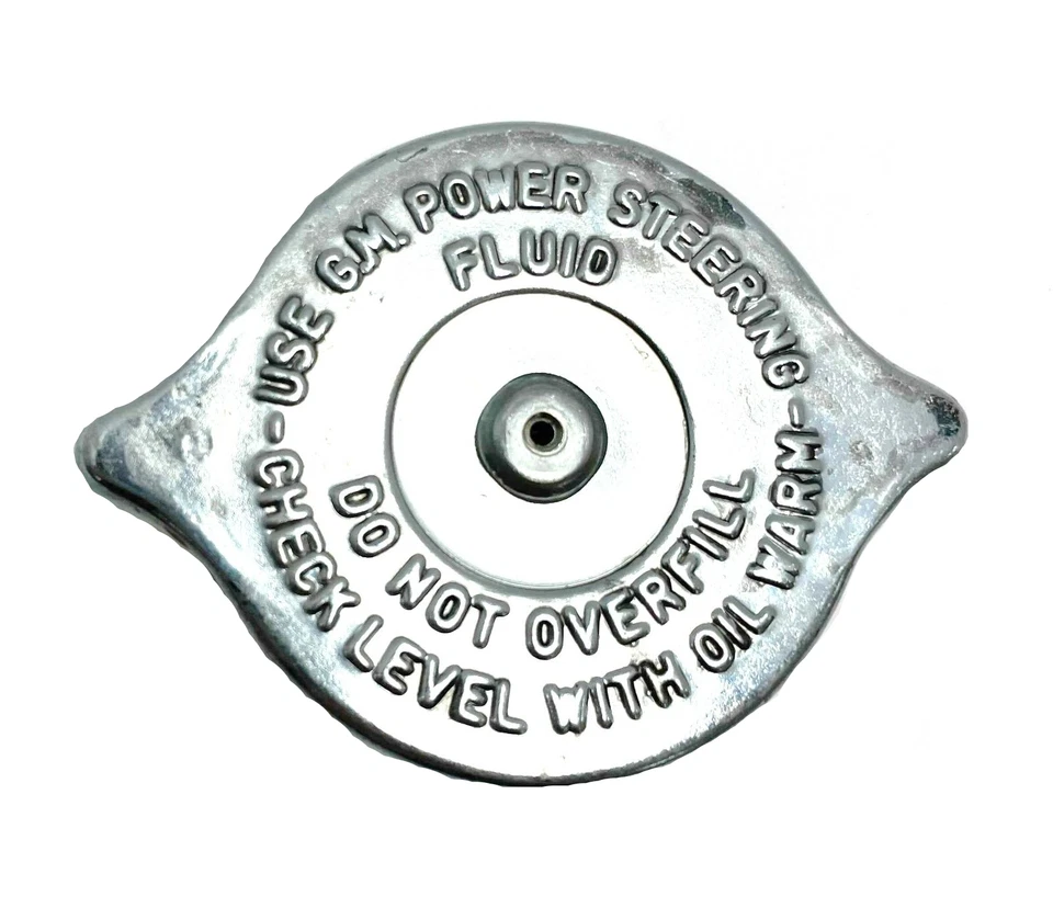 Tapa de depósito de bomba de dirección asistida GM-Cadillac Oldsmobile Pontiac 1959-1967 Foto 2 de 4