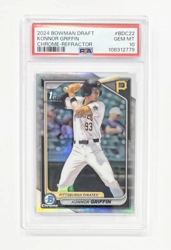 2024 Bowman Chrome Draft 1st Konnor Griffin #BDC-22 Refractor PSA 10 Gem Mint
