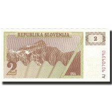 #625010 Geldschein, Slowenien, 2 (Tolarjev), Undated (1990), KM:2a, UNZ