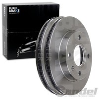 2X Eurobrake Bremsscheiben 239Mm BelÜFtet Vorne Passend FÜR Ford Courier Escort