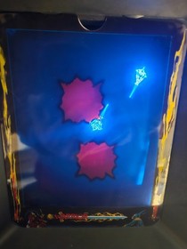 Warrior Vectrex Game with Custom Box and Overlay (Black Box and Cart)