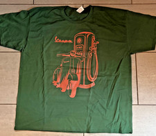SCOOTER VESPA T Shirts GREEN Fruit of loom  X LARGE