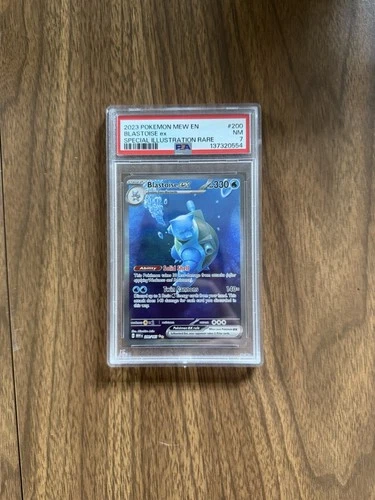 2023 Pokémon Blastoise ex Scarlet & Violet 151 Illustration Rare Holo PSA 7