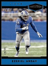 2018 Panini Plates & Patches Ezekiel Ansah Rookie 14/99 Detroit Lions #64