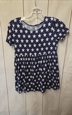 Bums & Roses Girl's Size 9/10 Navy Dress Set