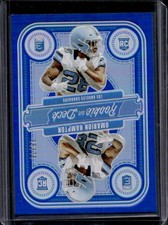 2025 Panini Donruss Elite Omarion Hampton Rookie On Deck RC Blue #/75 Chargers