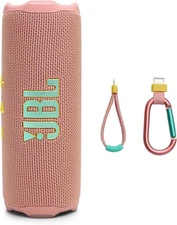 JBL Flip 7 Portable Waterproof Bluetooth Speaker - Pink (JBLFLIP7PINKAM)
