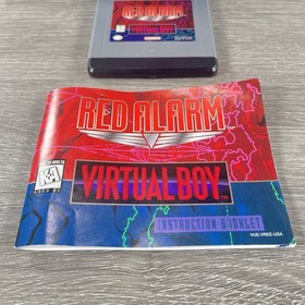 Vintage Nintendo Virtual Boy Red Alarm Complete With Box Manual & Protector.