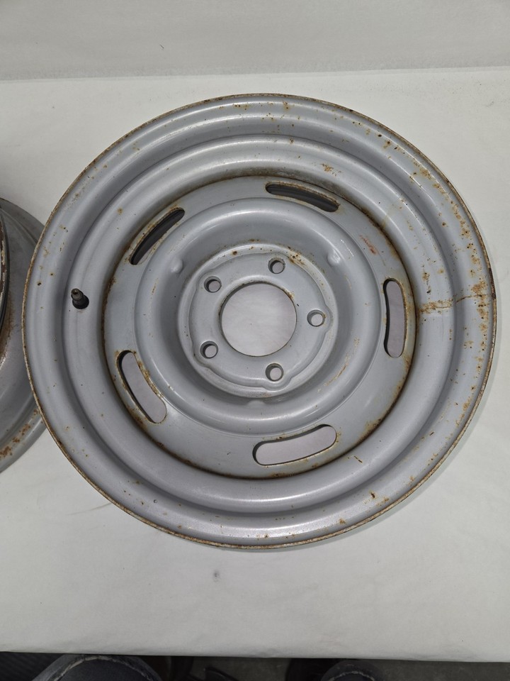 Set Of 2 15×6 5 Lug Aftermarket Chevy Steel Rally Wheels | eBay