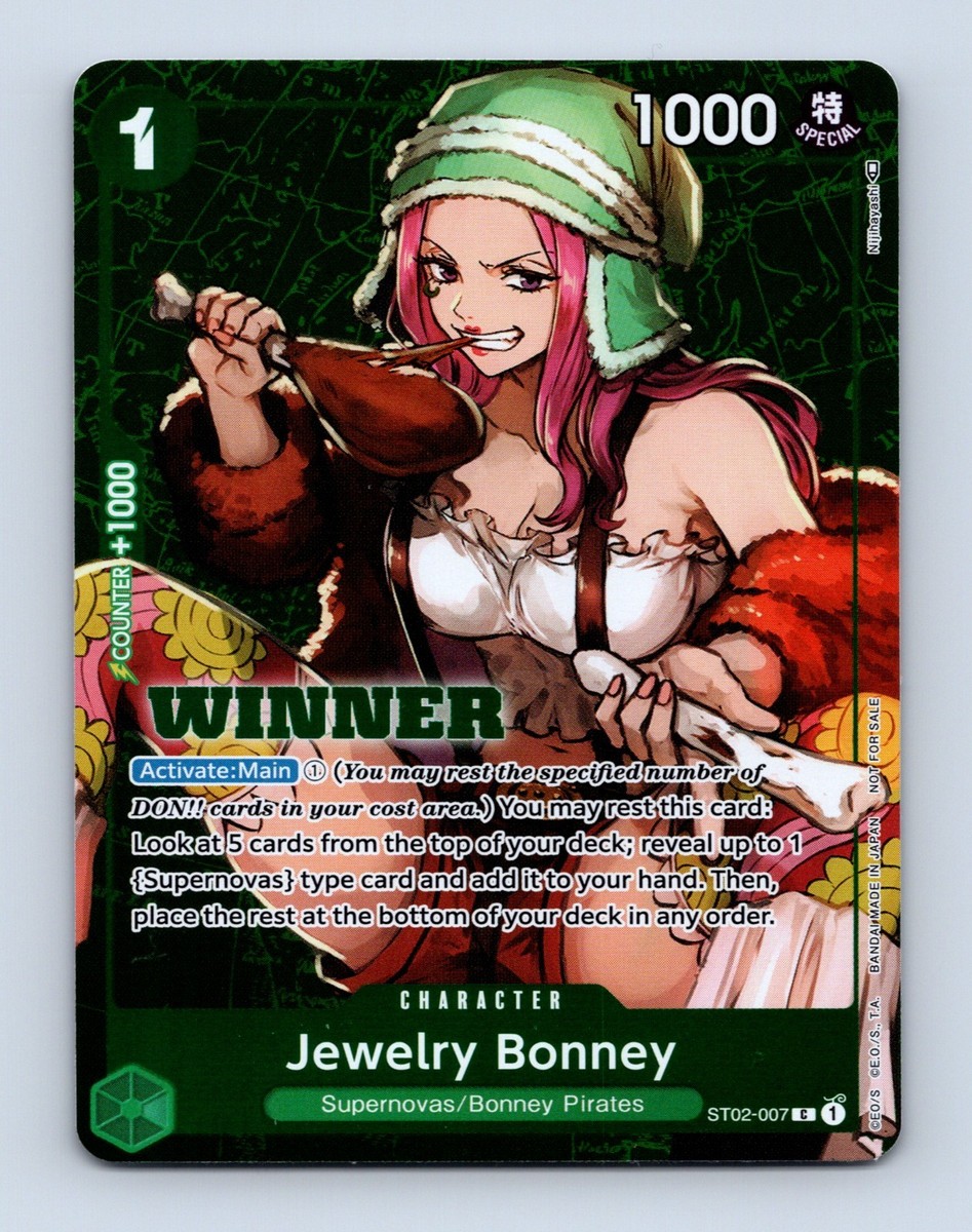 Jewelry Bonney 2023プロモカード ST02-007 PSA10 Jewelry Bonney Tournament Pack Vol. 3 Winner C PR ST02-007 One