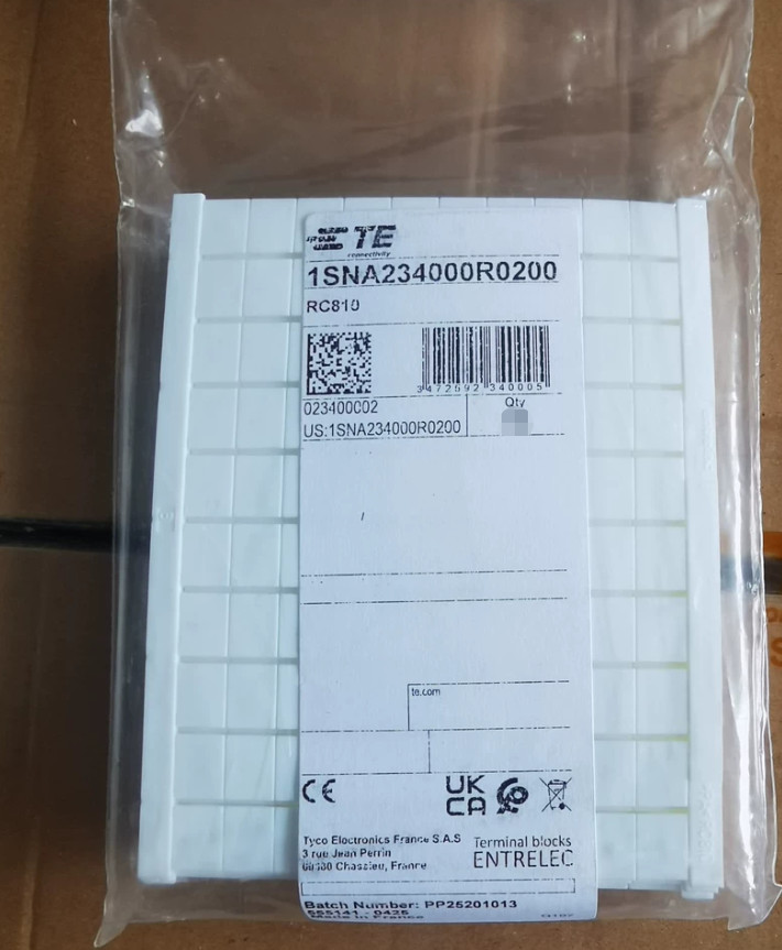 1bag of 10PC NEW ABB / TE Blank number plate signboard RC810 1SNA234000R0200 #LL