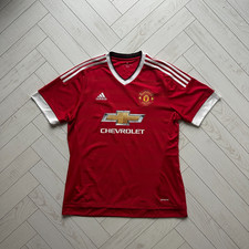 Manchester United Adidas 15/16 jersey Chevrolet y2k hype og football soccer hype