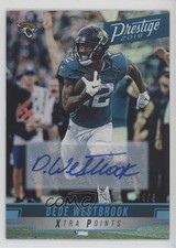 2019 Panini Prestige Xtra Points Platinum Signatures 4/5 Dede Westbrook Auto 0b2
