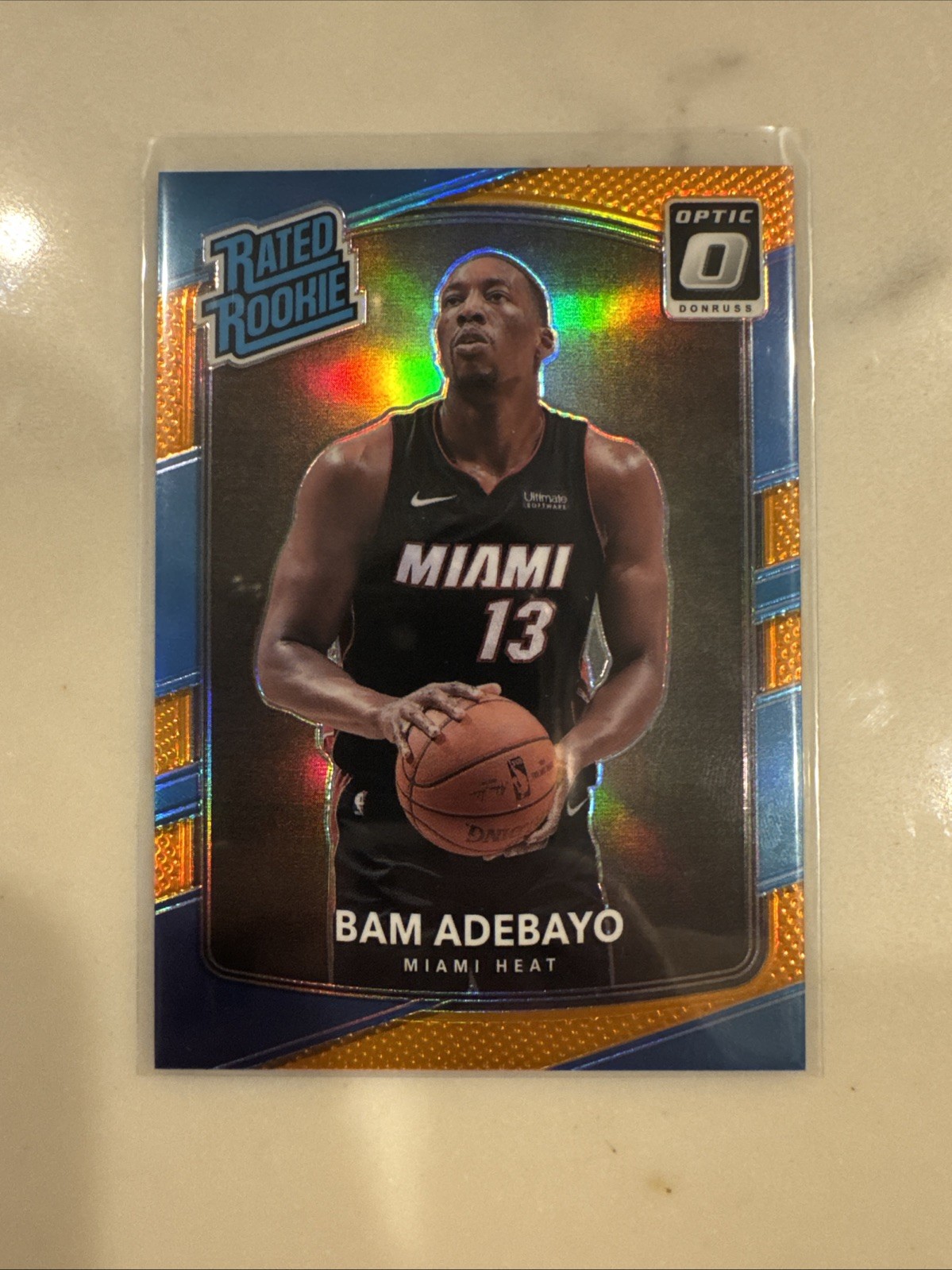 2017-18 Panini Donruss Optic Bam Adebayo Orange Prizm 30/199 Rated Rookie RC 187