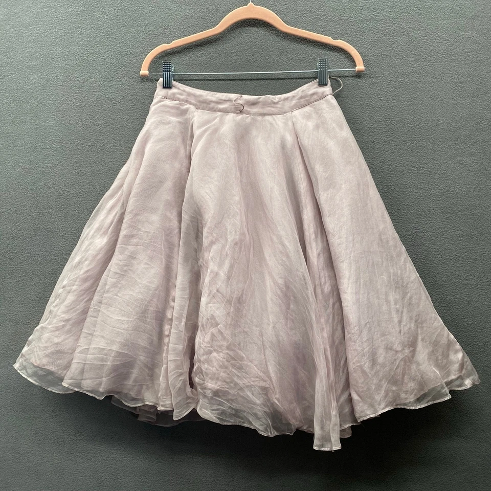 Bailarina de seda Odille Fairycore falda caprichosa para mujer 0 coqueta forrada malva Foto 2 de 4