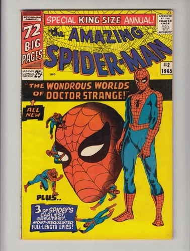 AMAZING SPIDER-MAN ANNUAL #2 VF-/VF 7.5/8.0 MARVEL COMICS 1965 *STEVE DITKO