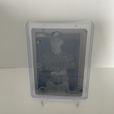1/1 Printing Plate (Cyan) 2025 Topps Chrome Update Will Wagner USC111 RC Padres
