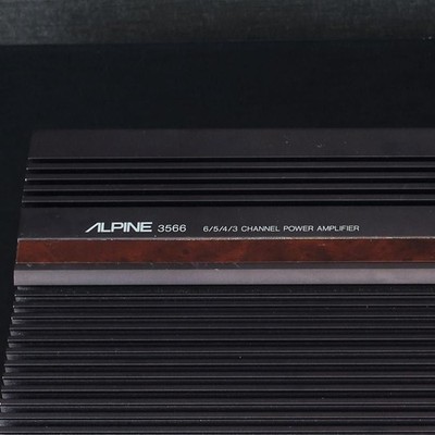 Old School Alpine 3566 Sound Quality 6 Channel Amp Made in Japan