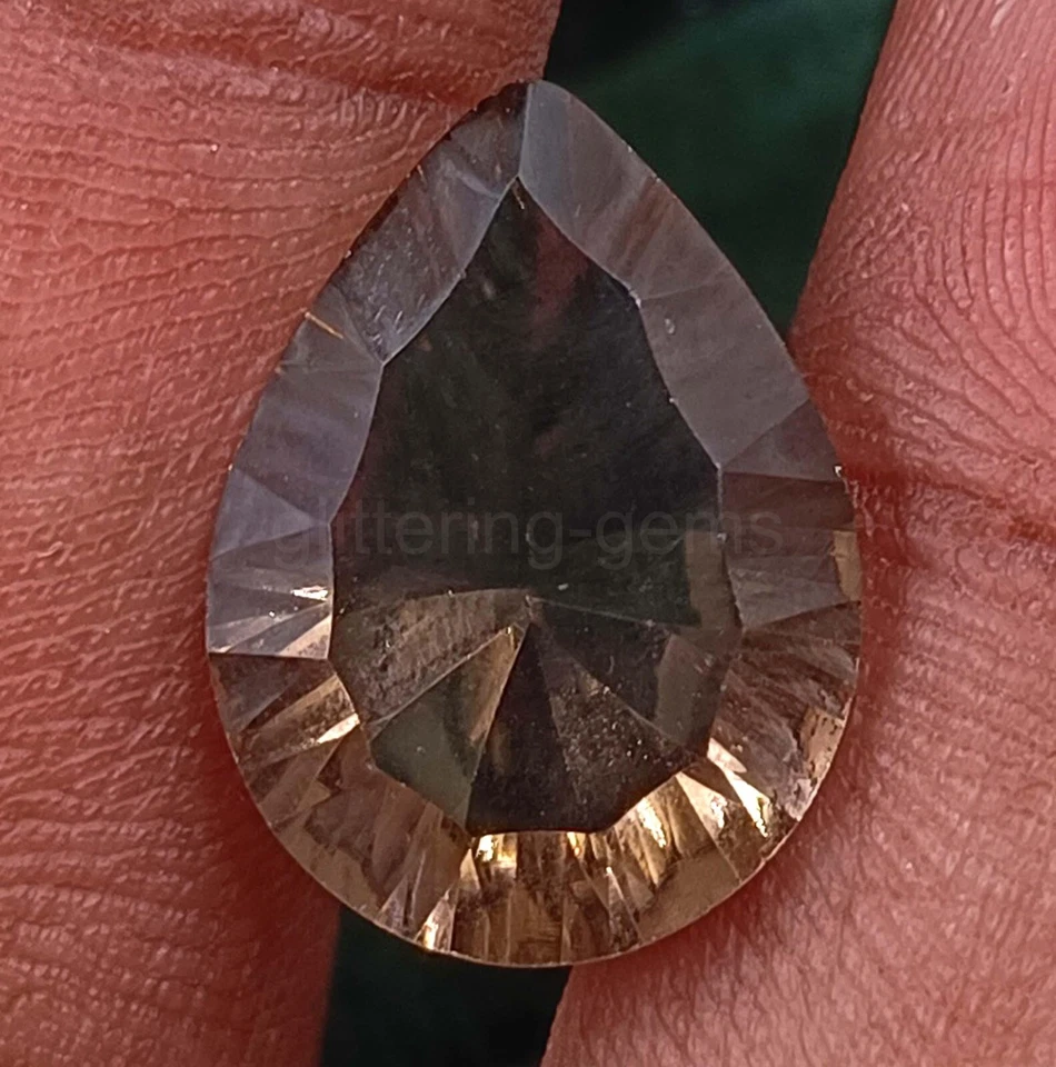 8.45 CT Smokey Quartz Redish Brown Pear Cut IGL Transparent Loose Gems 5MST - Image 3 of 4