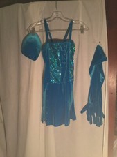 Artstone Art Stone Jazz Tap Dance Costume with Hat and Gloves Adult Small C582