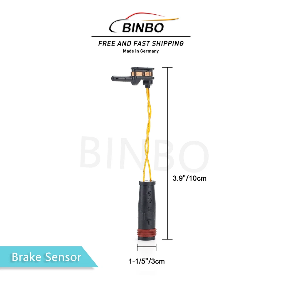 Sensor de desgaste de pastillas de freno delanteras o traseras izquierda derecha 4 piezas para Mercedes-Benz E350 AMG GT 43 Foto 4 de 4