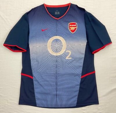 00/02 NIKE × Arsenal S/S Game Shirts Nike Arsenal 2002 2003 2004 VINTAGE Away Football Shirt