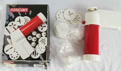 Roscan 1988 Cookie Cutter Buscuit Maker New in Box 10 Piece