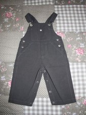 Petit Bateau Baumwoll-Latzhose NEU Gr.86 grau Streifen