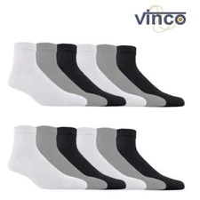 12 Pairs Ankle/Quarter  Mens Womens low Cut Cotton Casual Socks Size  9-11 10-13